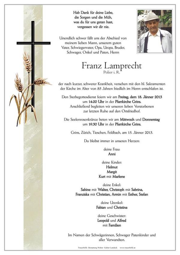 Lamprecht Franz